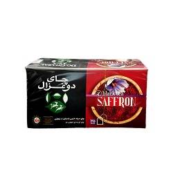 دوغزال چای کیسه زعفران 25 عددی